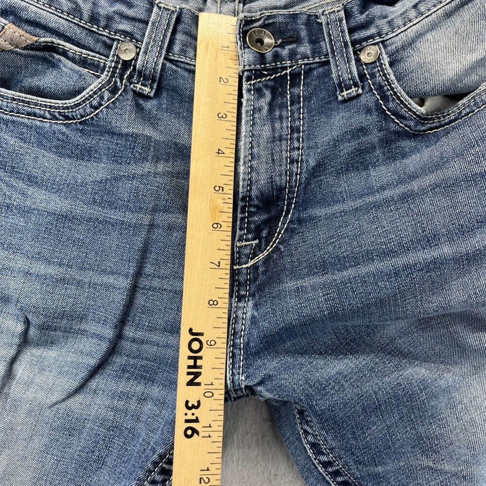 Ariat M7 Jeans Mens 35x32 Blue Rocker Straight Leg Denim Medium Wash Western - Picture 10 of 16